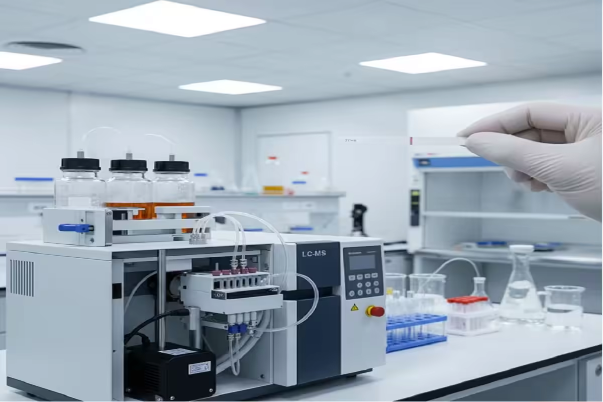 Laboratory food safety testing using high performance liquid chromatography